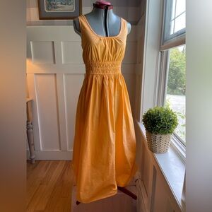 LOFT Bright Orange High Low Dress